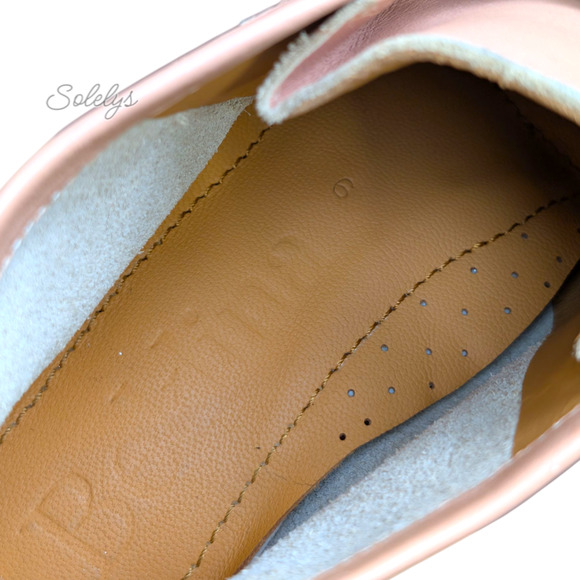 Beklina Desert Boot Nattsu Tan Leather Platform Bootie Size 6 Handmade in Peru - Picture 7 of 12